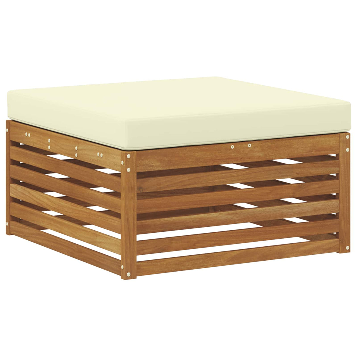 Set vanjskih sofa 6 kom. Prirodna i krem 325 x 166,5 x 73 cm
