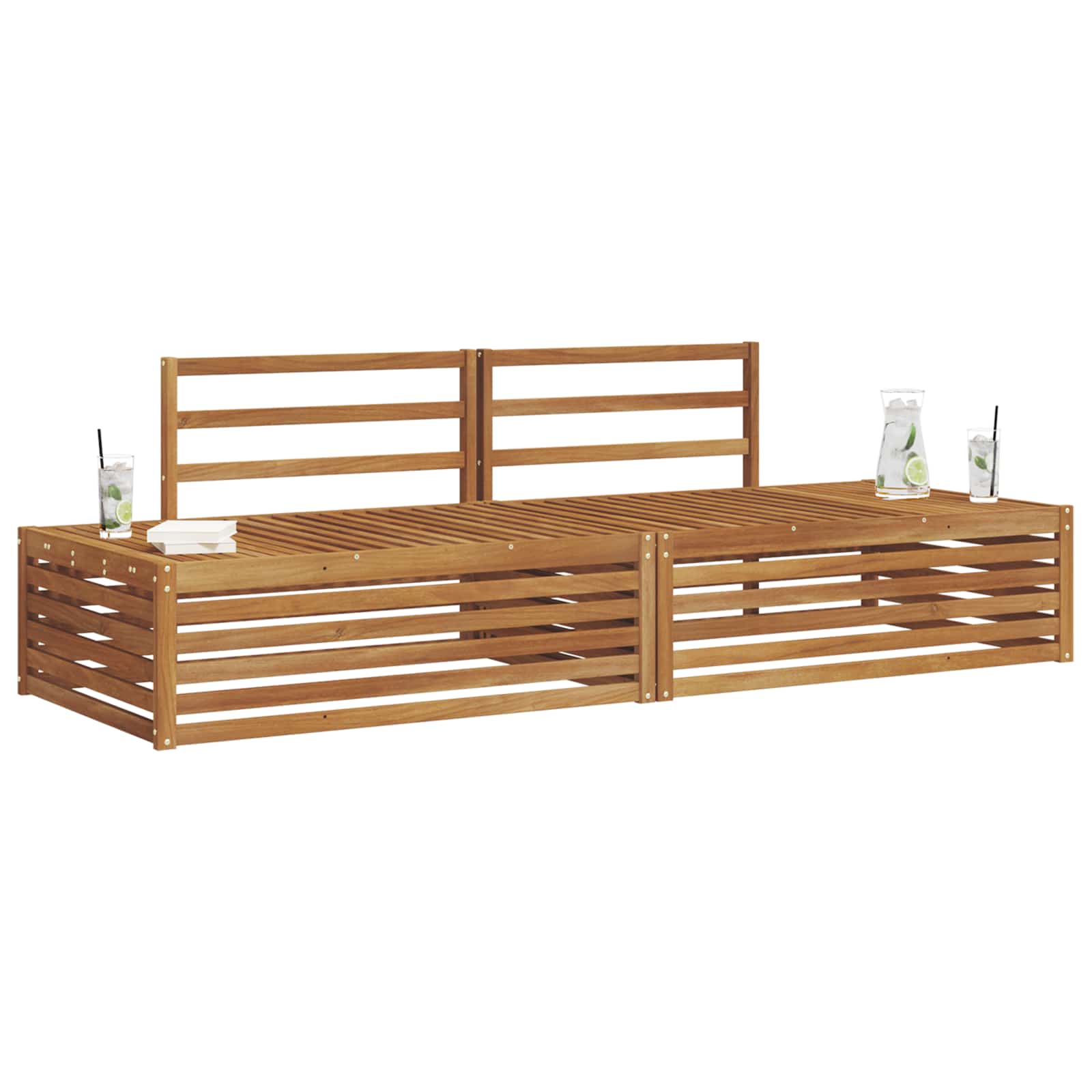 Set vanjskih sofa Prirodna 203,5 x 83 x 73 cm
