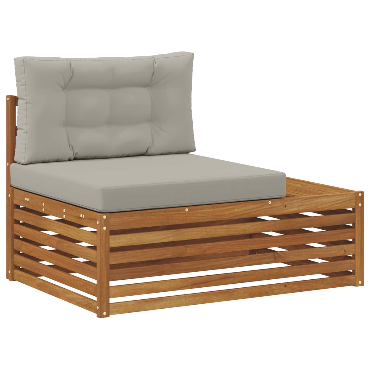 5 kom. Set vanjskih sofa Čvrsto drvo akacije i poliester