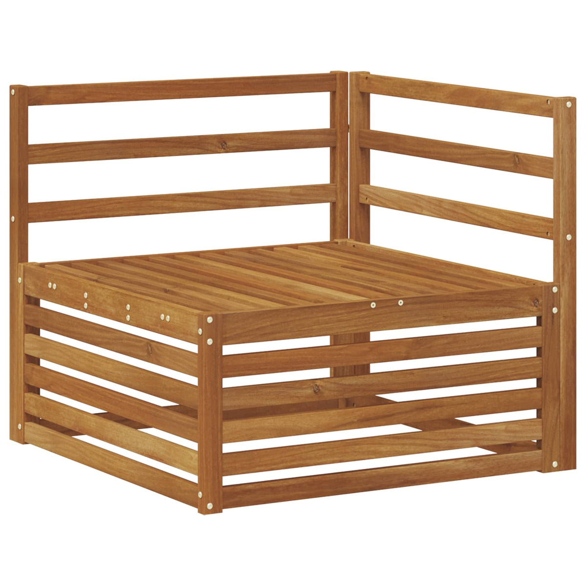 Set vanjskih sofa 9 kom. Prirodna Čvrsto drvo akacije 404 x 245,5 x 73 cm