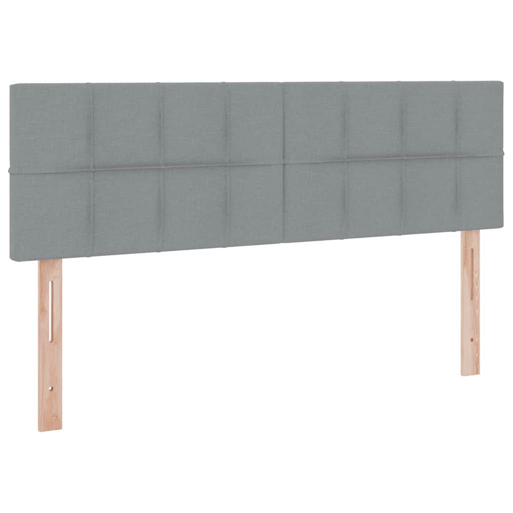 LED krevet za pohranu s madracem Svjetlosiva 140 x 200 cm