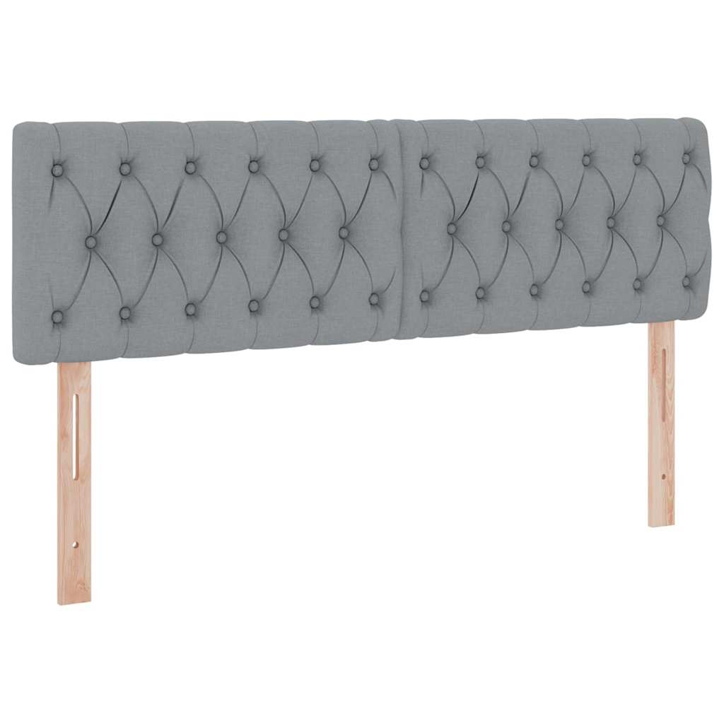 LED krevet za pohranu s madracem Svjetlosiva 140 x 200 cm
