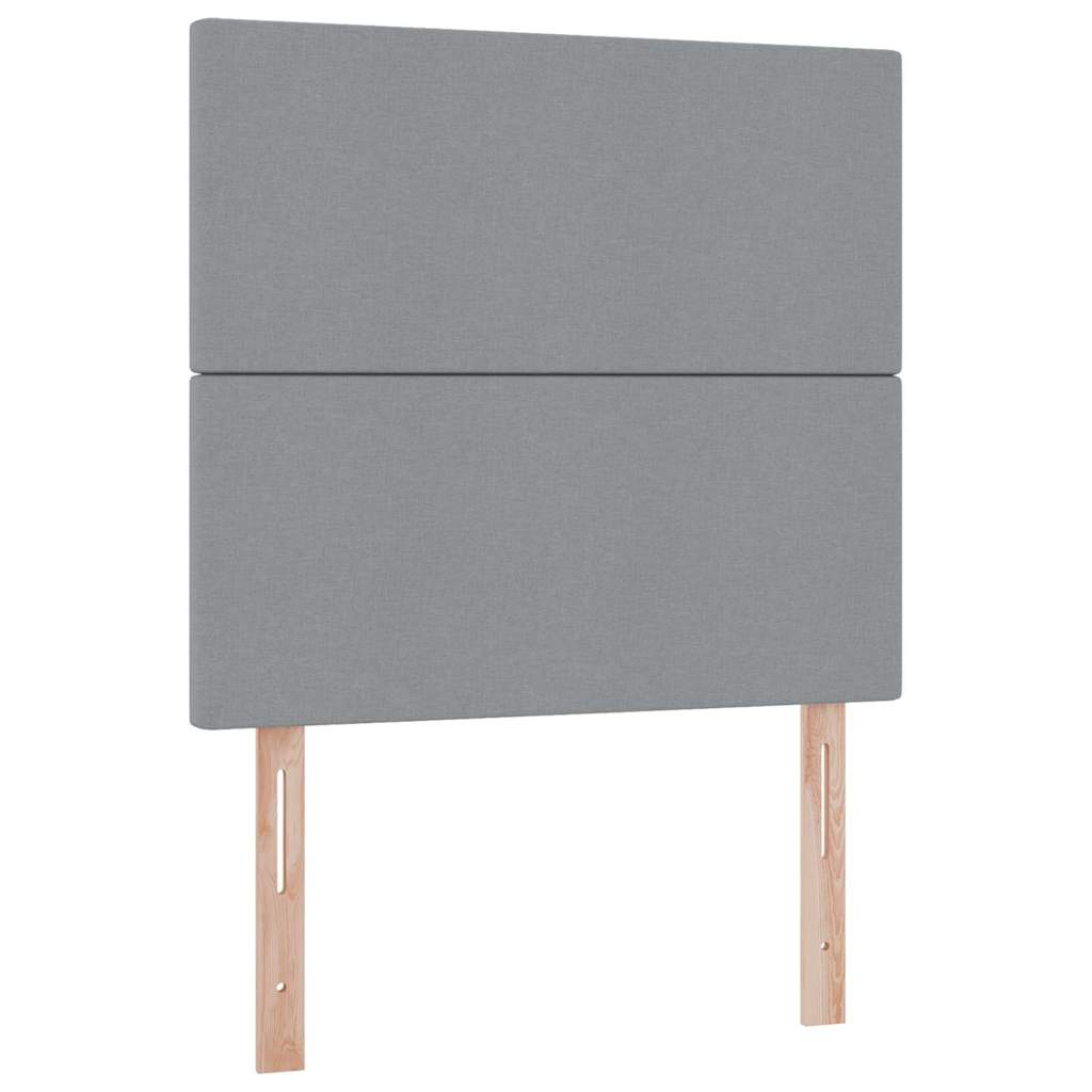 Krevet s madracem i skladištem Svijetlo siva 100 x 200 cm Svjetlosiva
