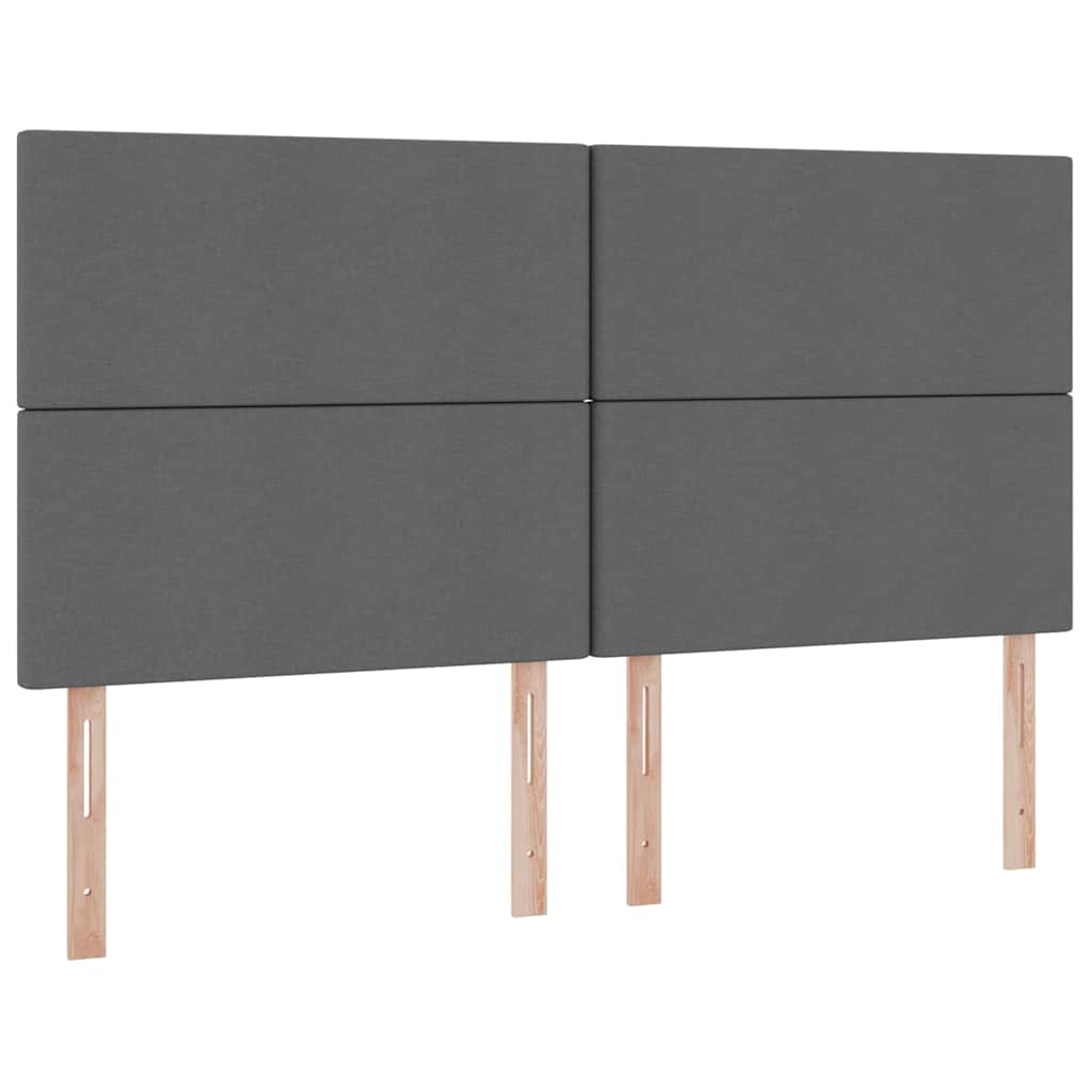 Krevet s od storage s uzglavljem Tamnosiva 180 x 200 cm Tkanina