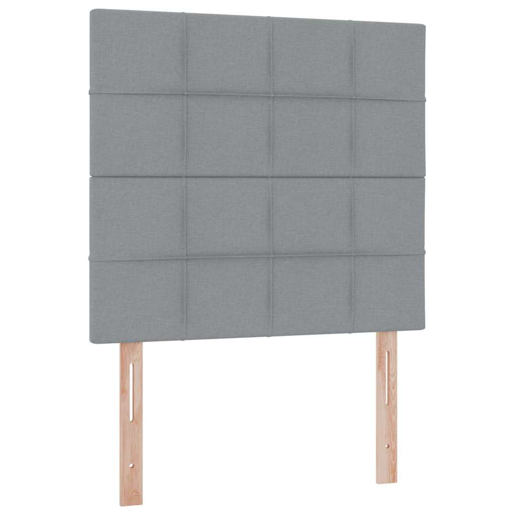 LED krevet za pohranu s madracem Svjetlosiva 100 x 200 cm