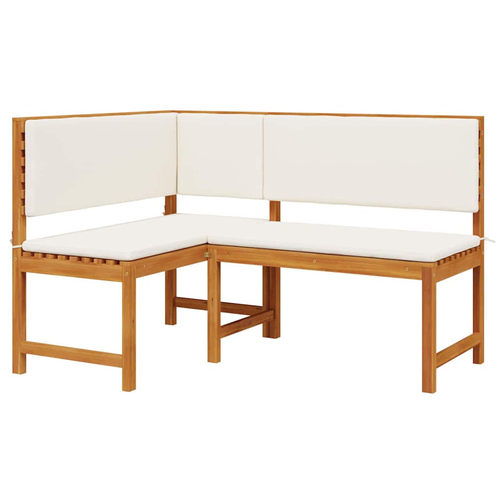Set vrtne klupe 2 pcs Smeđa Čvrsto drvo akacije