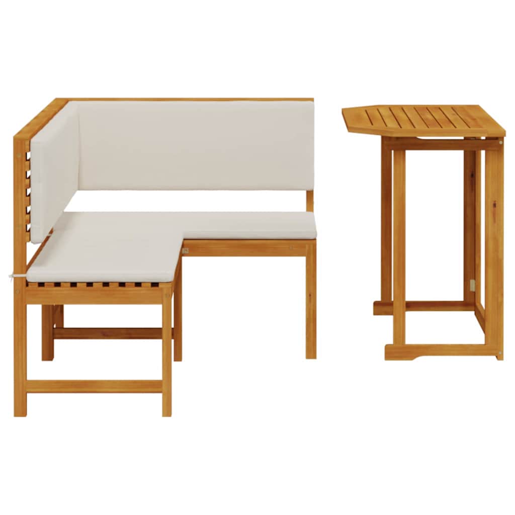 Set vrtne klupe 2 pcs Smeđa Čvrsto drvo akacije