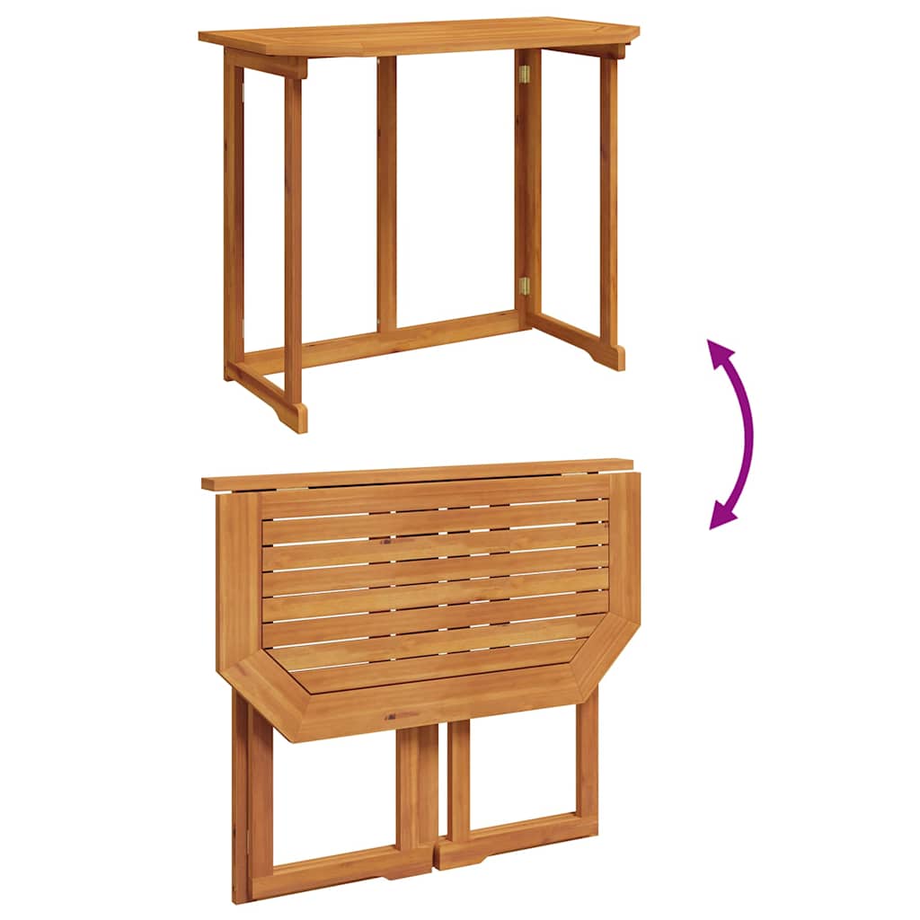 Set vrtne klupe 2 pcs Smeđa Čvrsto drvo akacije