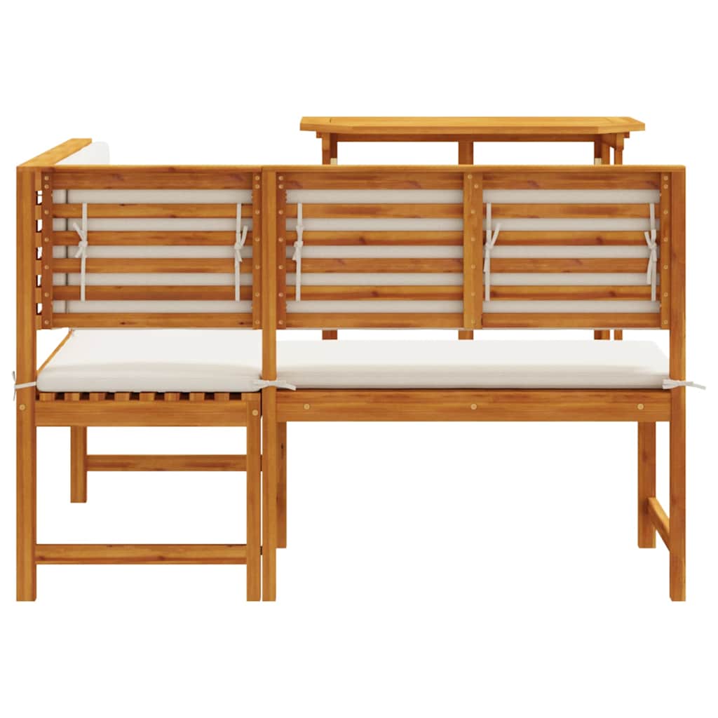Set vrtne klupe 2 pcs Smeđa Čvrsto drvo akacije