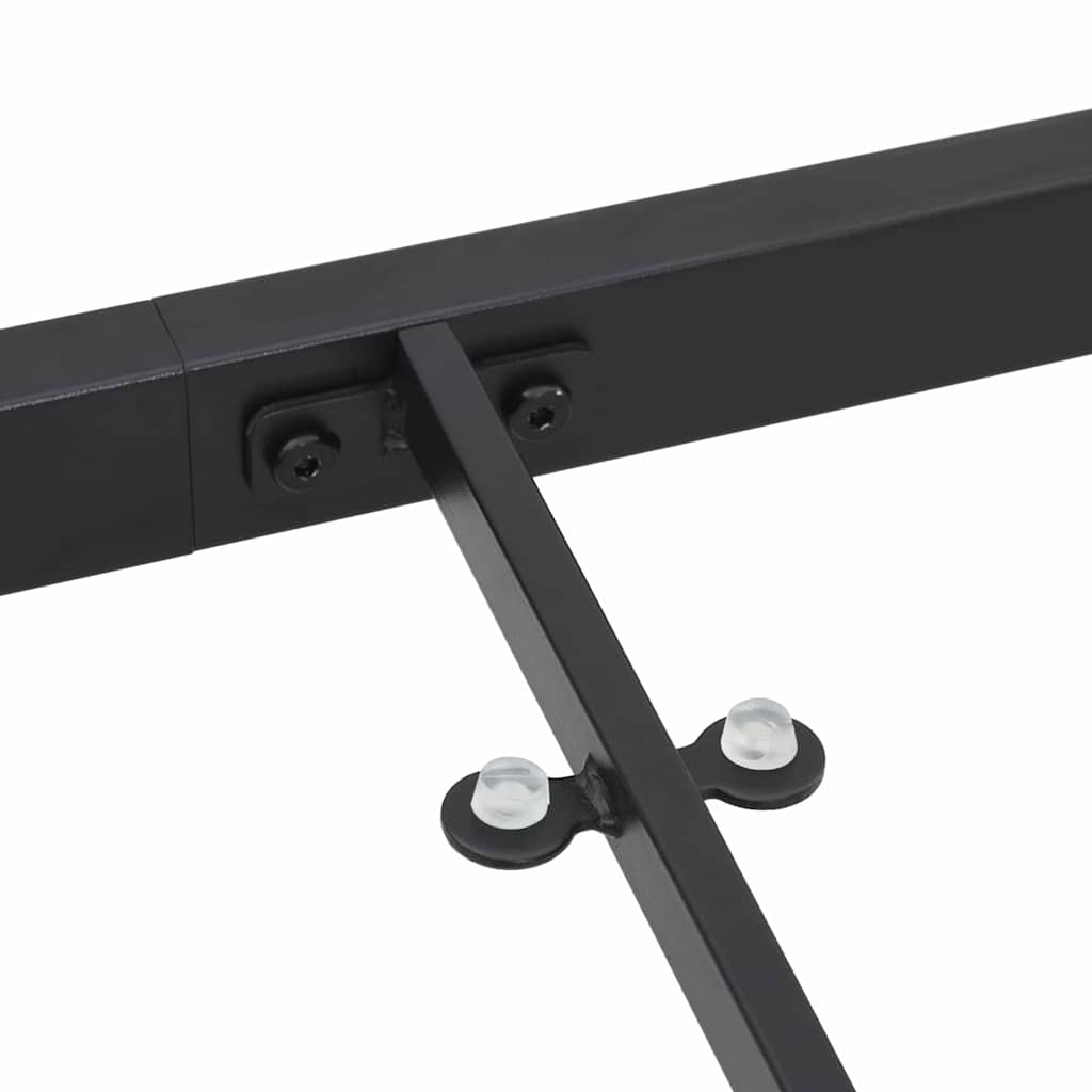 Stol za vrt Crna 200 x 80 x 73 cm Metal