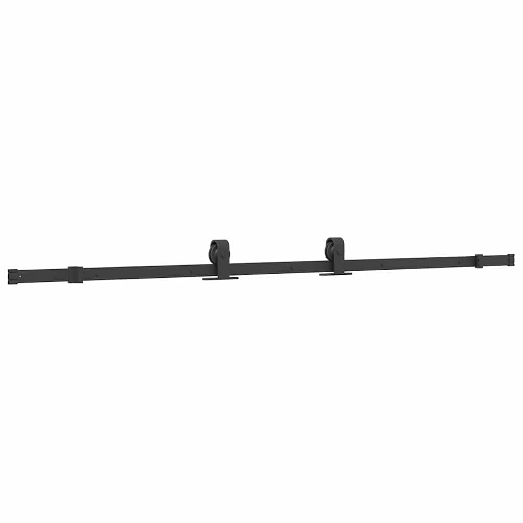 Klizna vrata s okovima crna 102,5x205 cm ESG staklo