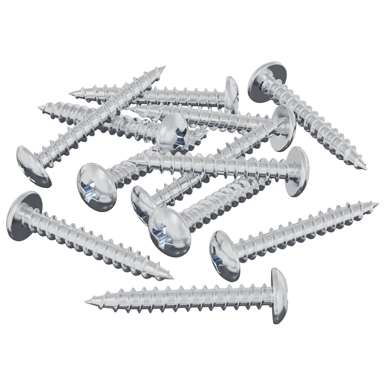 Drveni vijak 8182 pcs Srebrno M4 x 28 mm Željezo