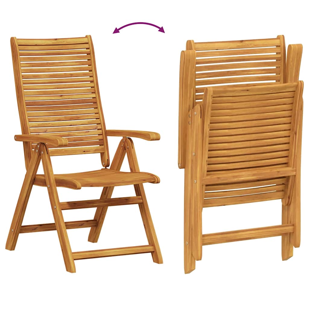 Vrtni set za objed 3 kom. Smeđa Čvrsto drvo akacije 110 x 110 x 75 cm