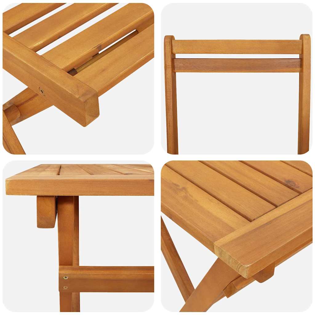 Vrtni set za objed 7 kom. 6-sjedala Smeđa Čvrsto drvo akacije 200 x 100 x 74 cm