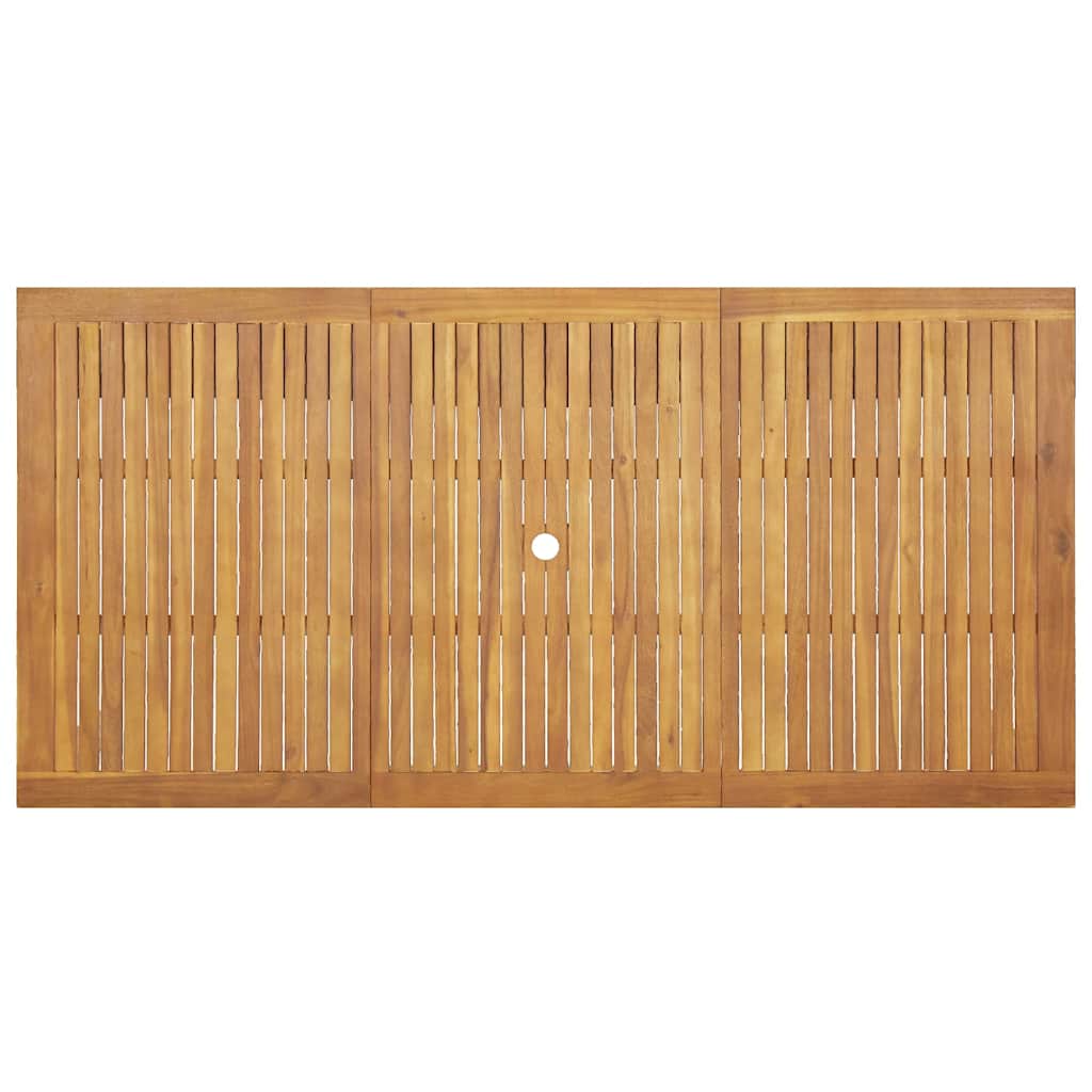 Vrtni set za objed 9 kom. 8-sjedala Smeđa Čvrsto drvo akacije 200 x 100 x 74 cm