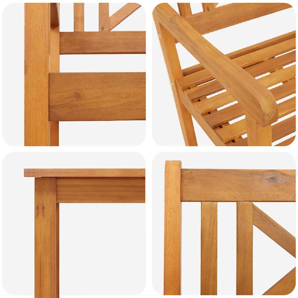 Vrtni set za objed 3 kom. Smeđa Čvrsto drvo akacije 85 x 85 x 74 cm