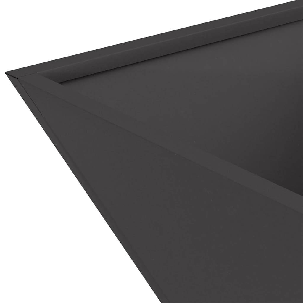 Vrtna saksija 5 pcs Crna 35 x 35 x 15 cm Čelična vrata