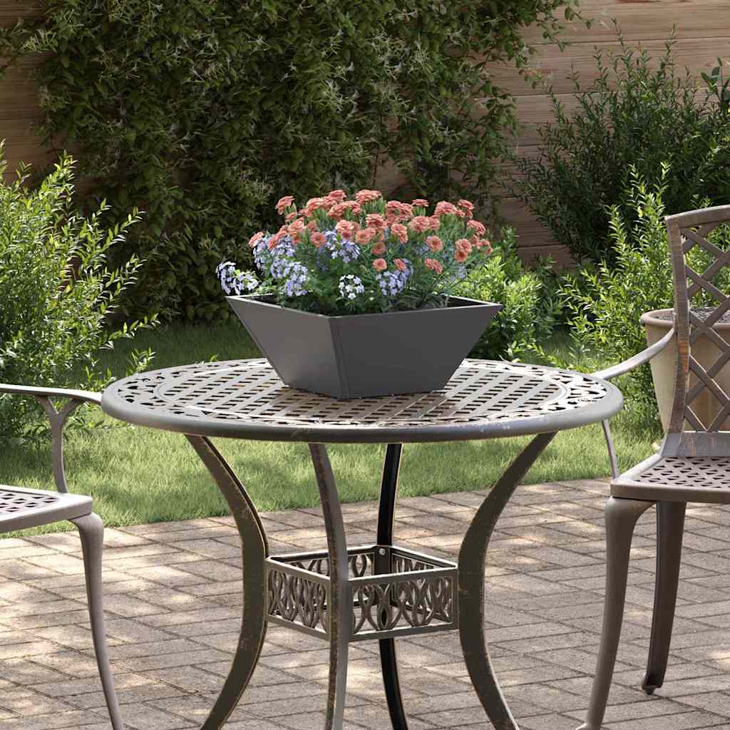 Vrtna saksija 5 pcs Crna 35 x 35 x 15 cm Čelična vrata