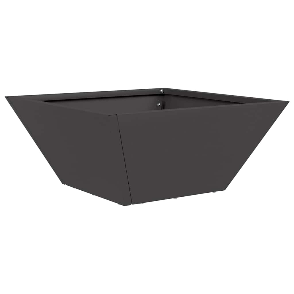 Vrtna saksija 5 pcs Crna 35 x 35 x 15 cm Čelična vrata