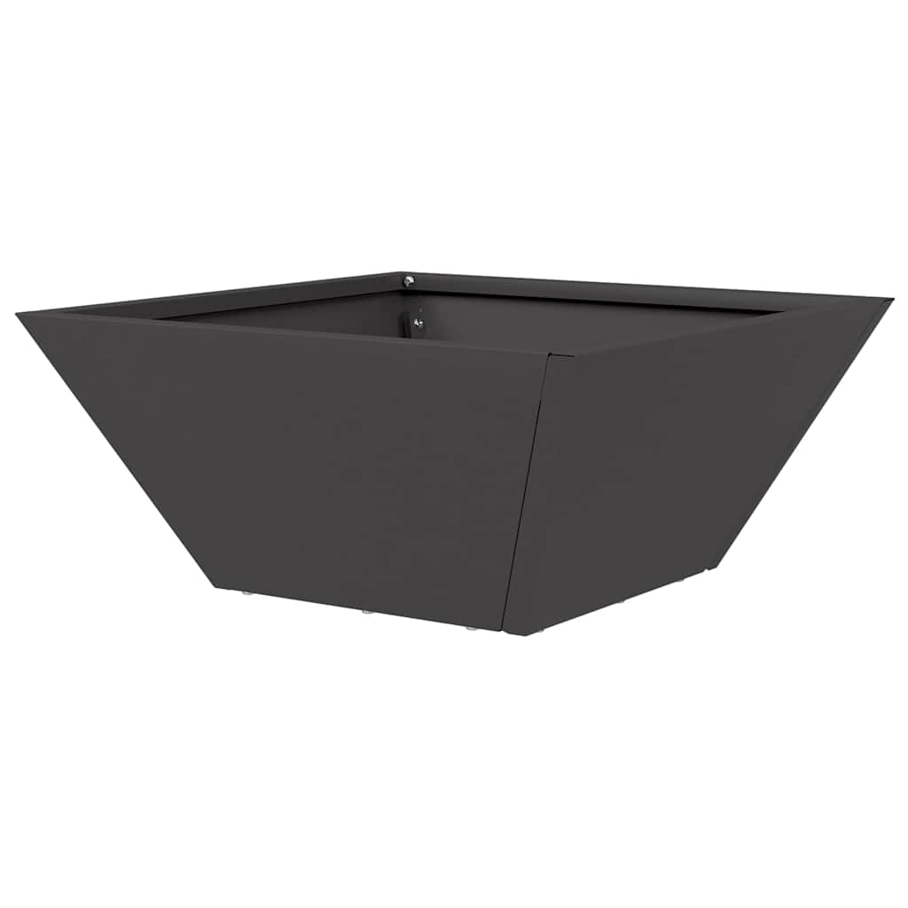 Vrtna saksija 5 pcs Crna 35 x 35 x 15 cm Čelična vrata