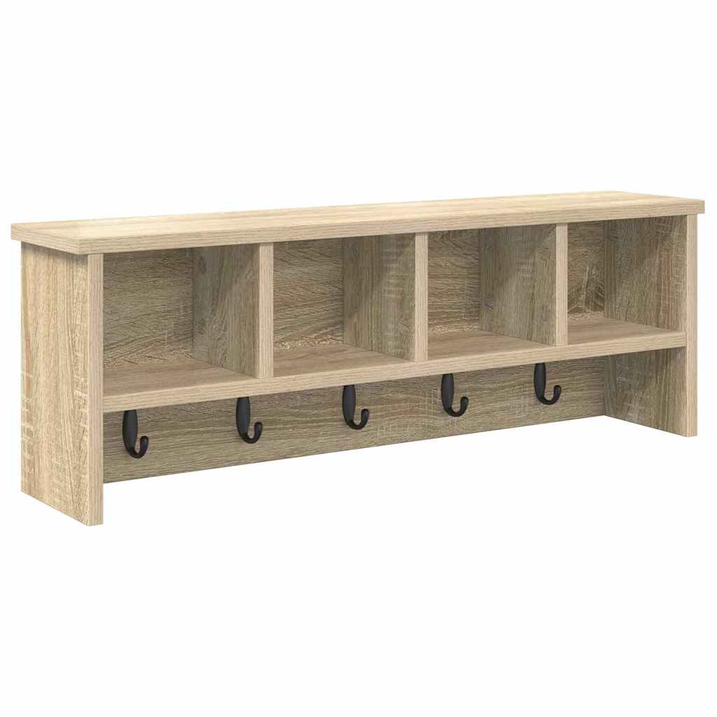 Vješalica za kapute na zidu Zidne Sonoma hrast 75 x 16 x 26 cm