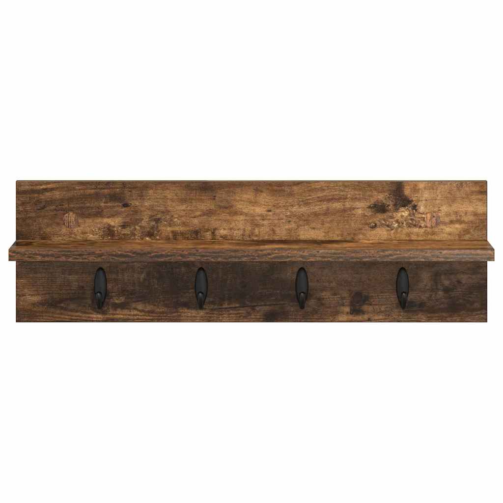 Vješalica za kapute na zidu Dimljeni hrast 60 x 10,5 x 18 cm