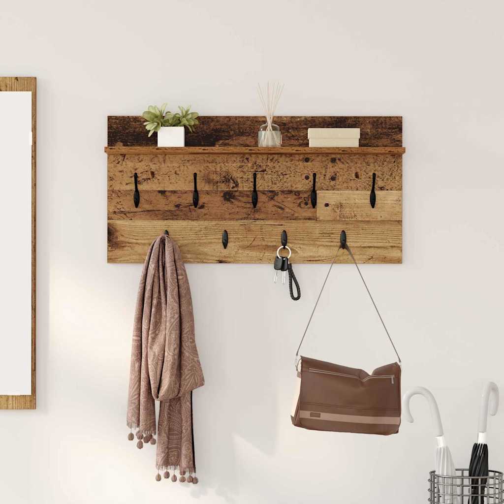 Vješalica za kapute na zidu Zidne Staro drvo 80 x 40 x 12 cm