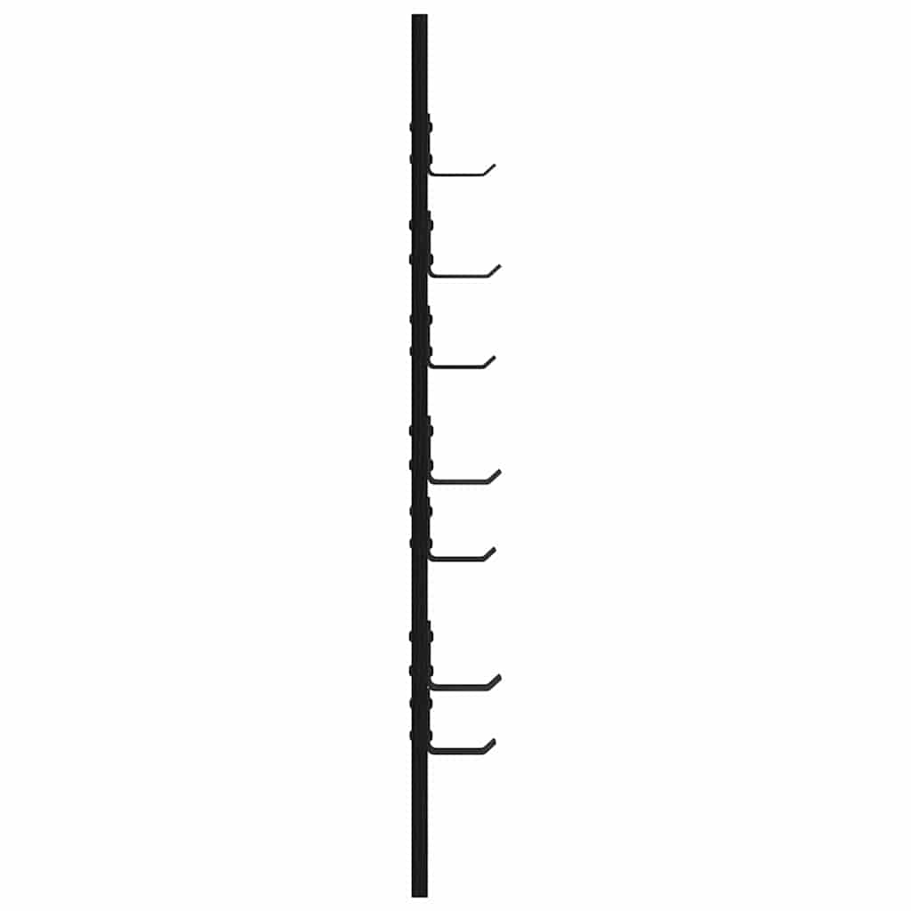 Vješalica za kapute na zidu Zidne Crni hrast 30 x 1,5 x 80 cm