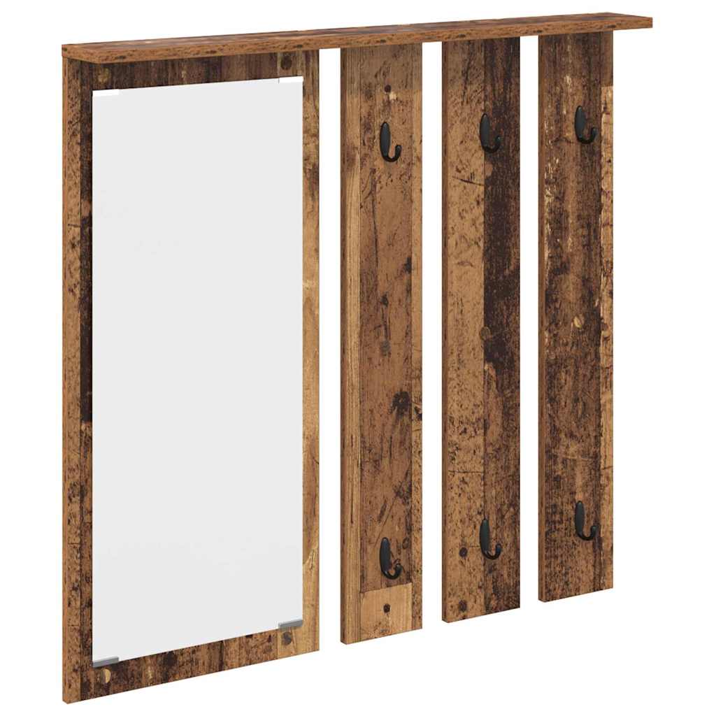 Vješalica za kapute na zidu Zidne Staro drvo 84 x 10 x 80 cm
