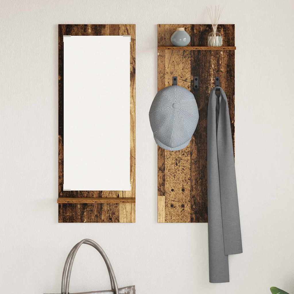 Vješalica za kapute na zidu Zidne Staro drvo 70 x 10 x 90 cm