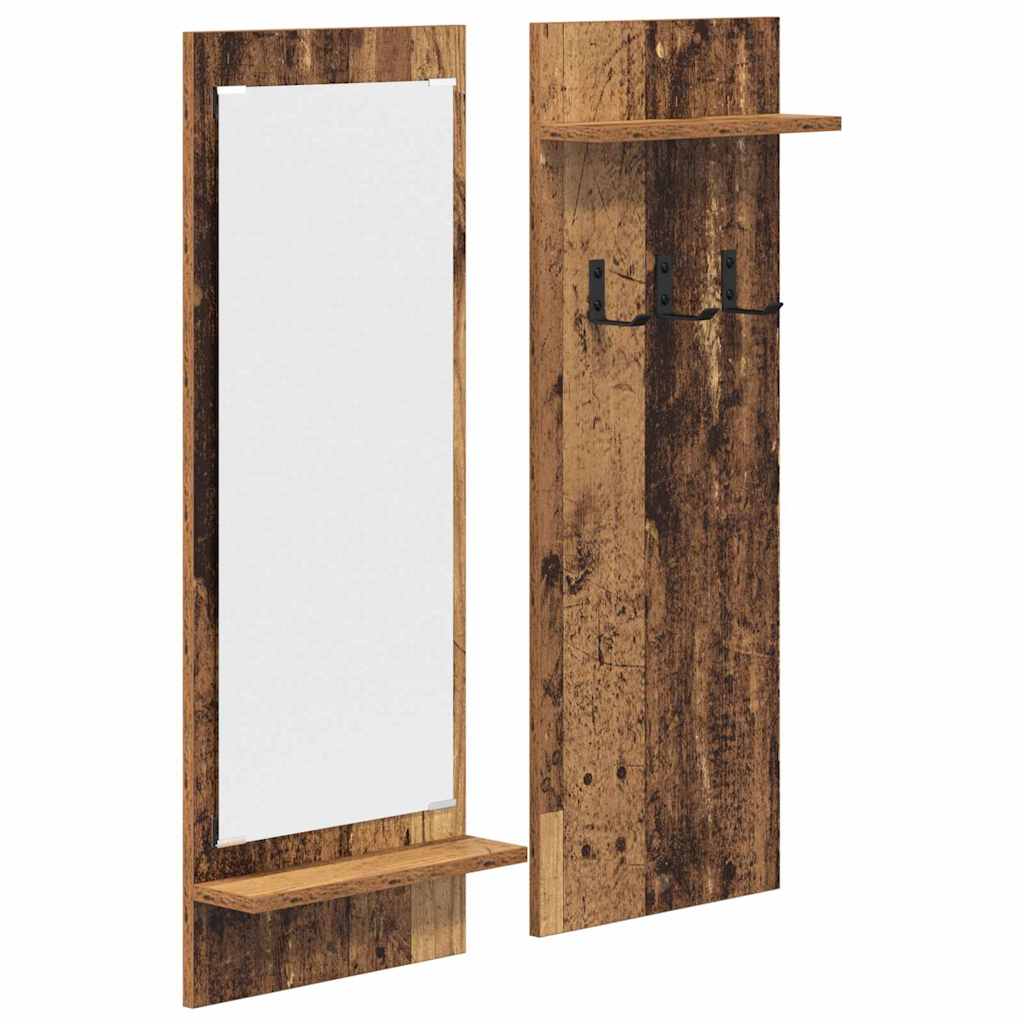 Vješalica za kapute na zidu Zidne Staro drvo 70 x 10 x 90 cm