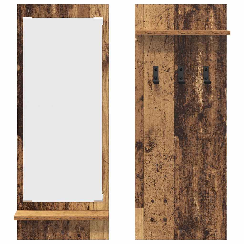 Vješalica za kapute na zidu Zidne Staro drvo 70 x 10 x 90 cm