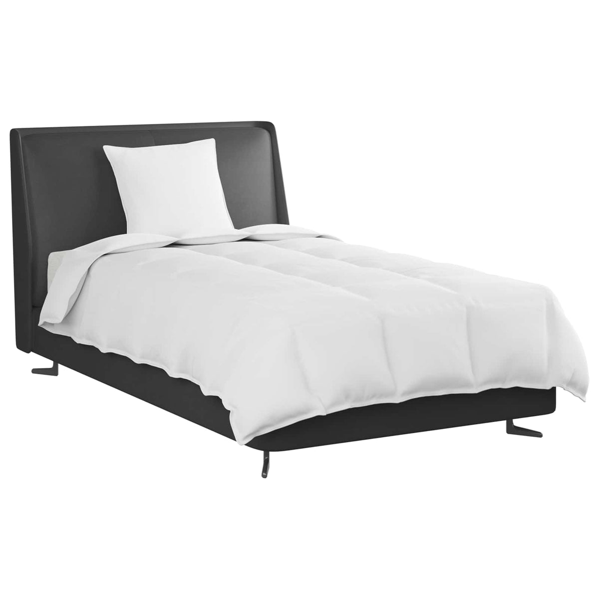 2-u-1 Punionica s jastukom 2 kom. Bijelo Perje Bijela 155 x 220 cm