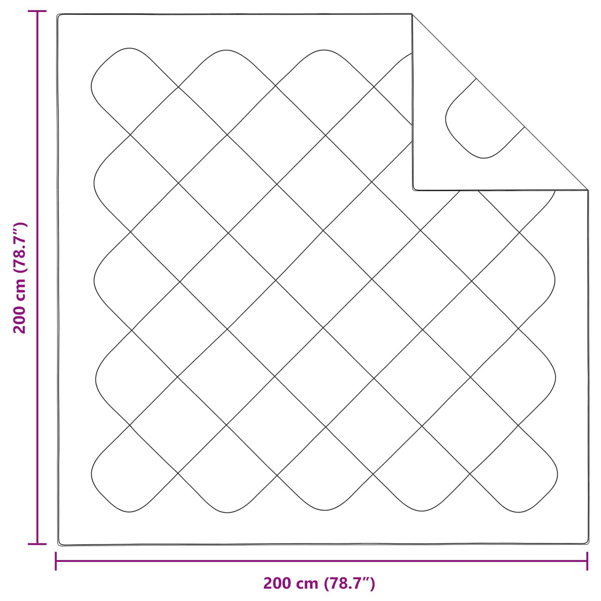 Duvet s jastucima s jastukom 3 kom. Bijelo Mikrofibra i Pero Bijela 200 x 200 cm,40 x 40 cm
