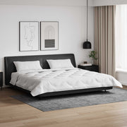 Duvet s jastucima s jastukom 3 kom. Bijelo Mikrofibra i Pero Bijela 200 x 220 cm,40 x 80 cm