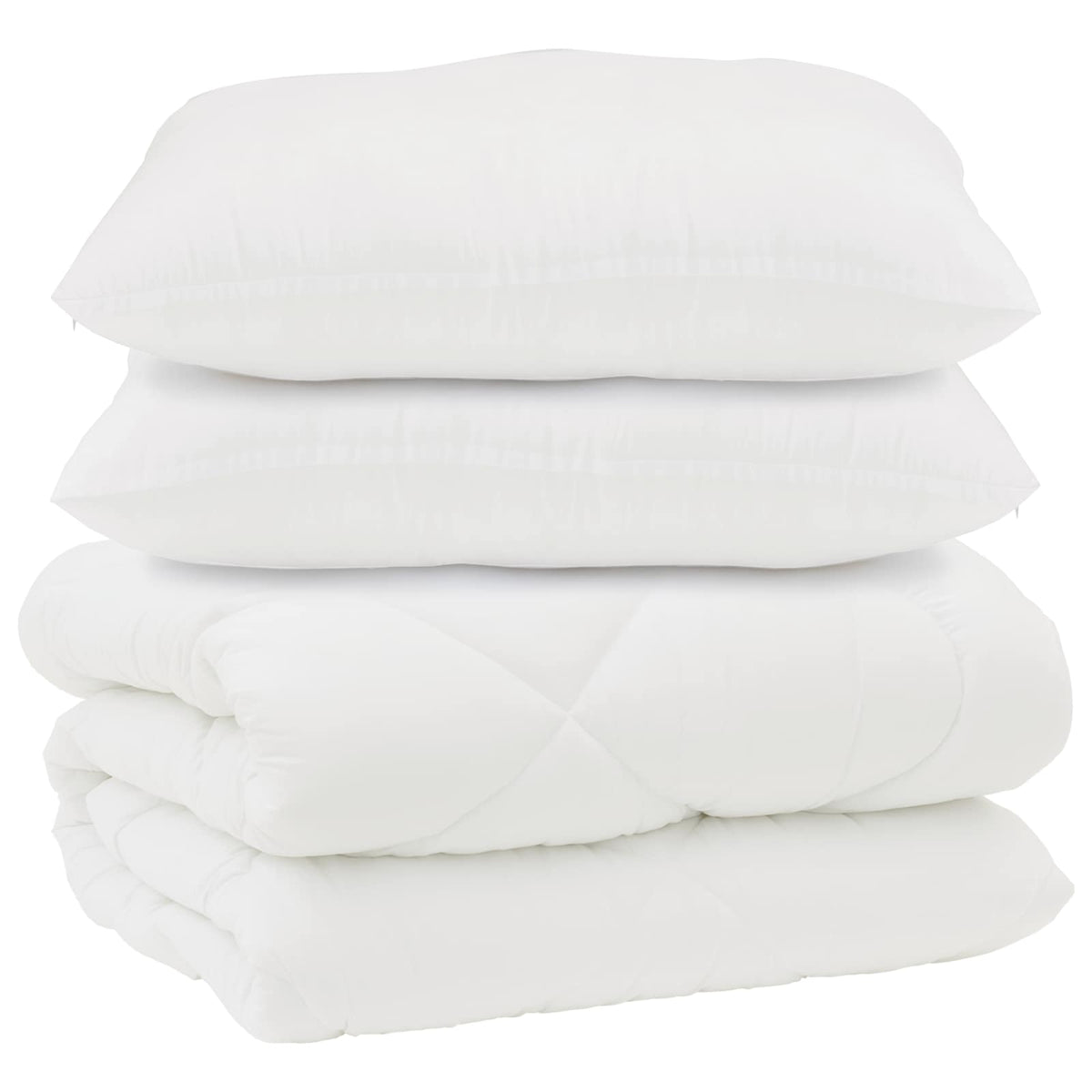 Duvet s jastucima s jastukom 3 kom. Bijelo Mikrofibra i Pero Bijela 240 x 220 cm,40 x 40 cm