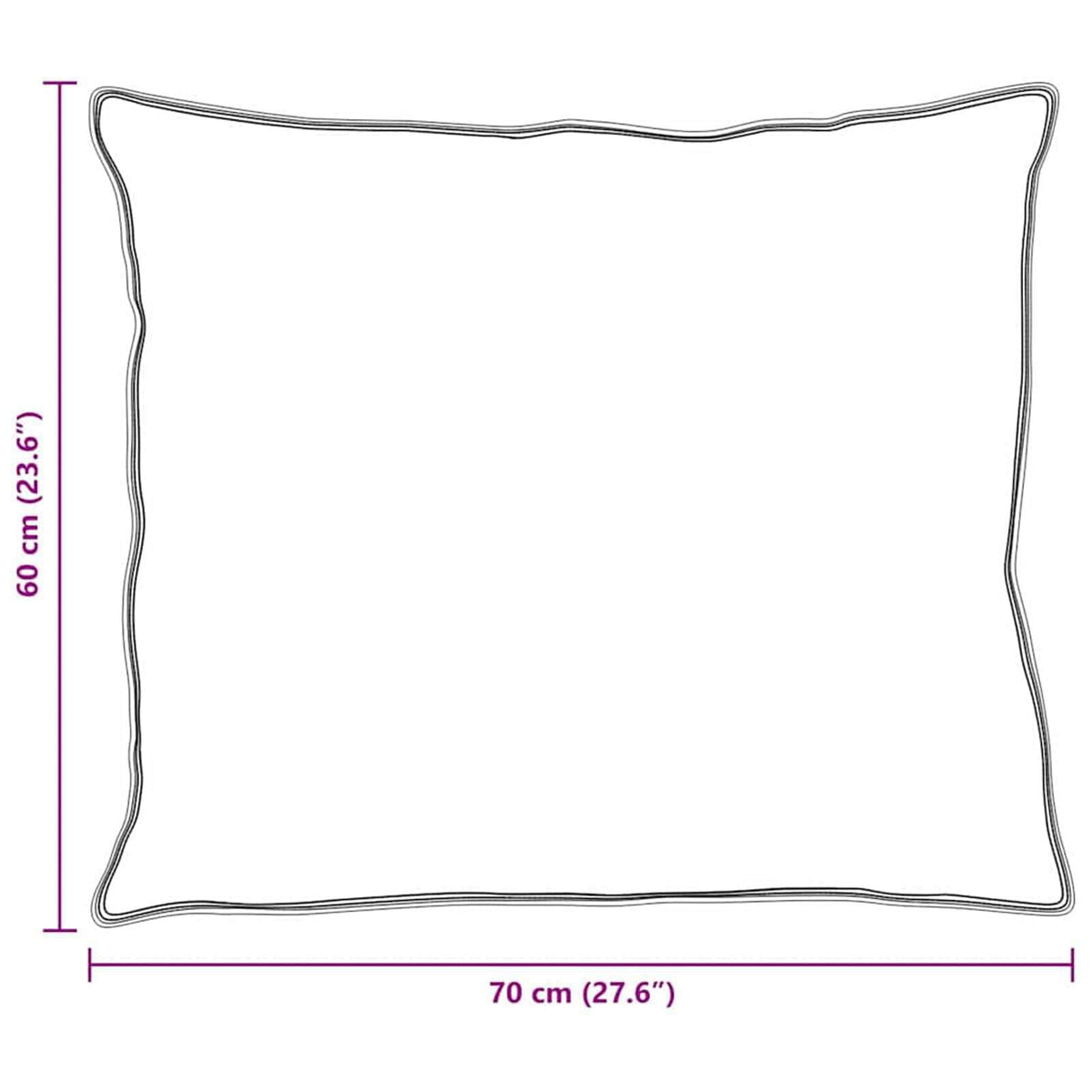 Set deka s jastukom 3 kom. Bijela Mikrovlakna 240 x 260 cm,60 x 70 cm