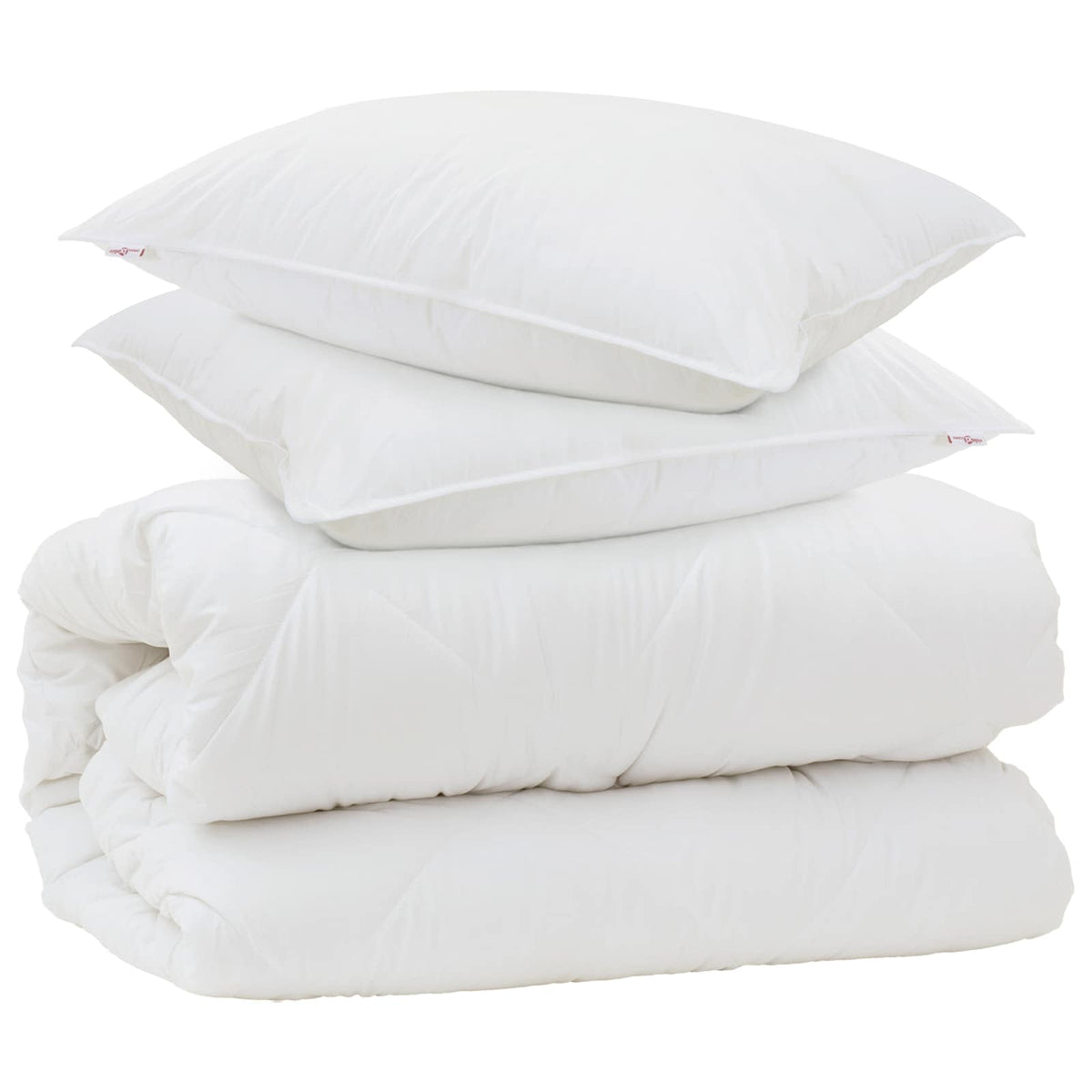 Duvet s jastucima s jastukom 3 kom. Bijela Mikrovlakna 200 x 200 cm,40 x 60 cm