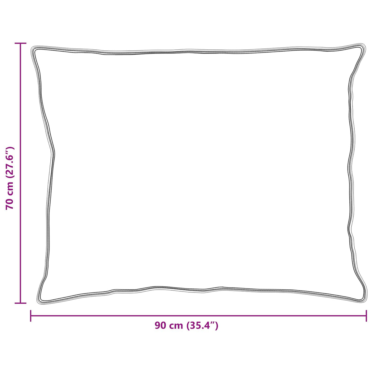 Duvet s jastucima s jastukom 3 kom. Bijela Mikrovlakna 200 x 200 cm,40 x 60 cm
