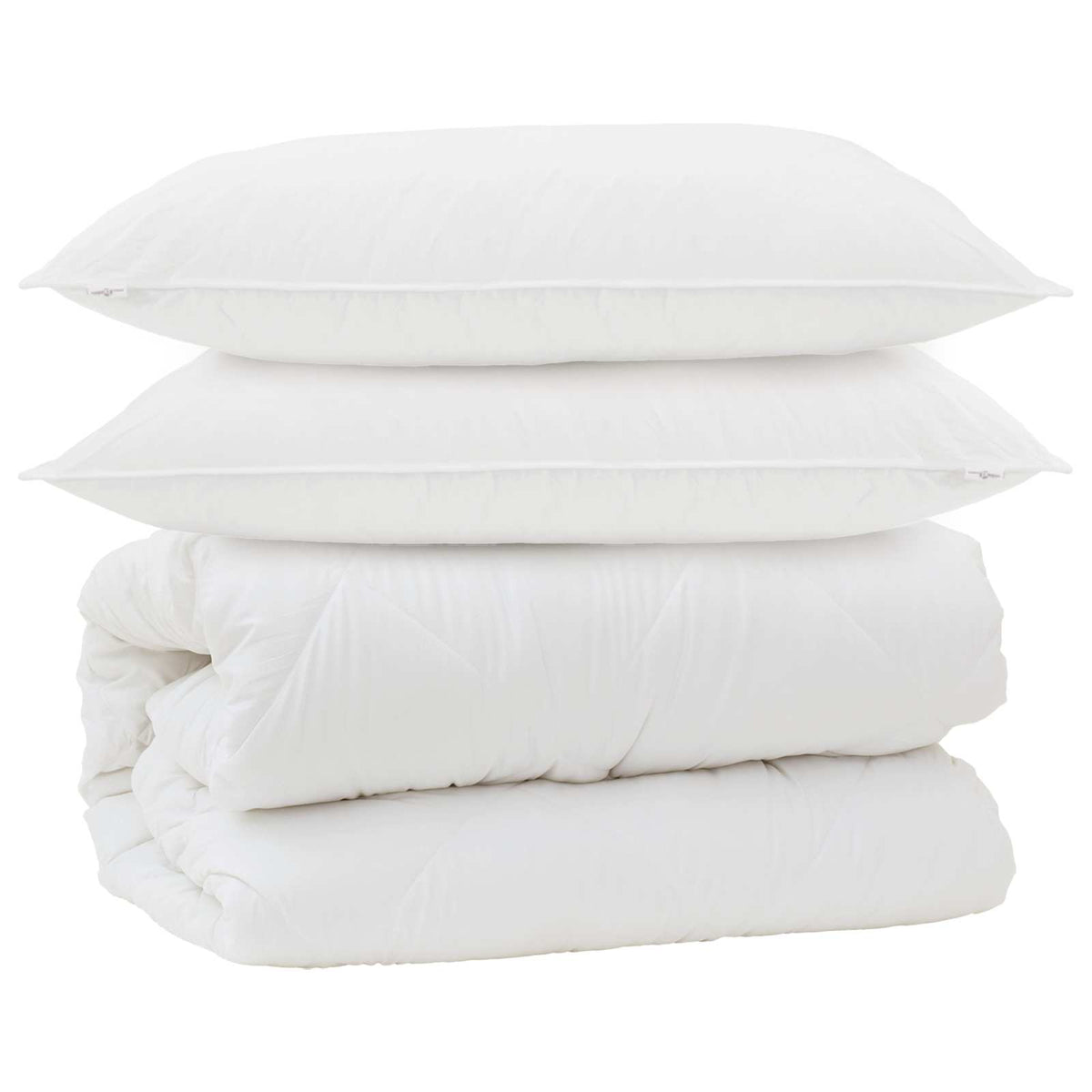 Duvet s jastucima s jastukom 3 kom. Bijela Mikrovlakna 260 x 220 cm,50 x 70 cm