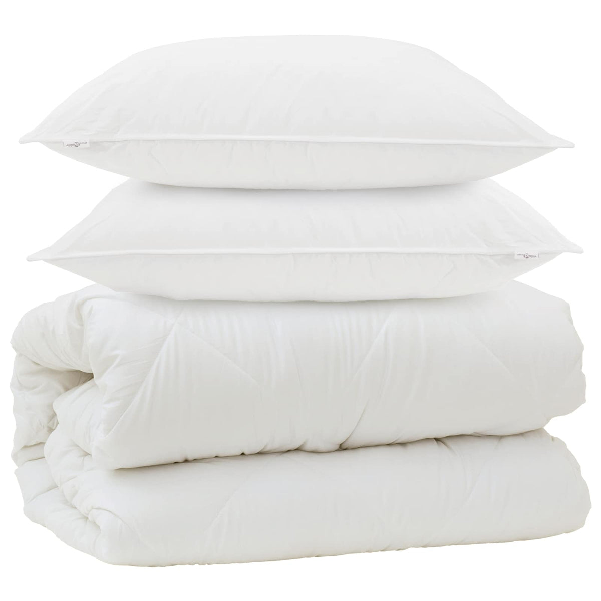 Duvet s jastucima s jastukom 3 kom. Bijela Mikrovlakna 240 x 260 cm,80 x 80 cm