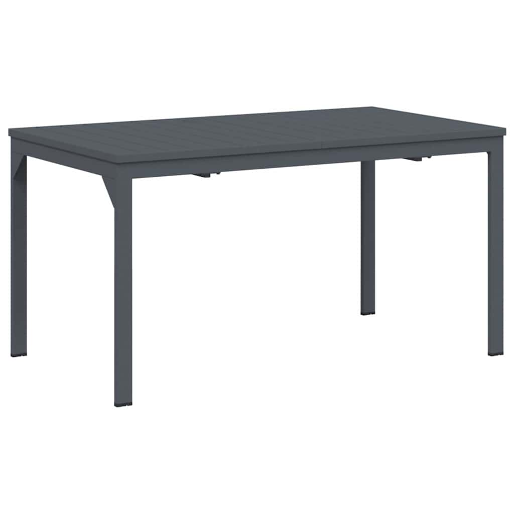 Vrtni set za objed 7 kom. Crna poliratan 180 x 80 x 74 cm