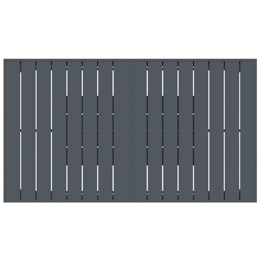 Vrtni set za objed 7 kom. Crna poliratan 180 x 80 x 74 cm