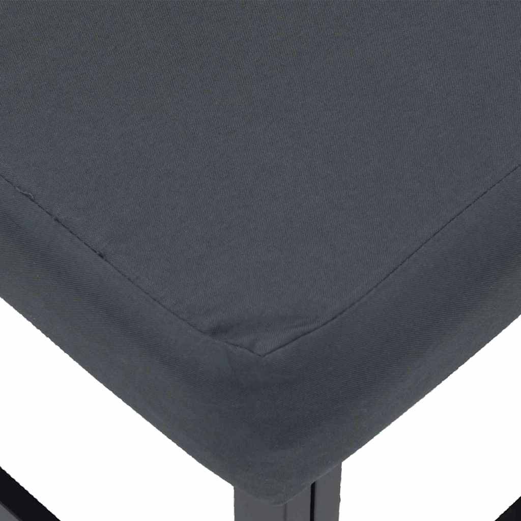 Sjedeća garnitura za vrt 3 pcs Crna Metal