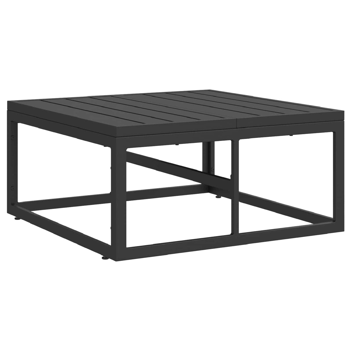 Sjedeća garnitura za vrt 9 kom. Crna Aluminij 353 x 283 x 71 cm