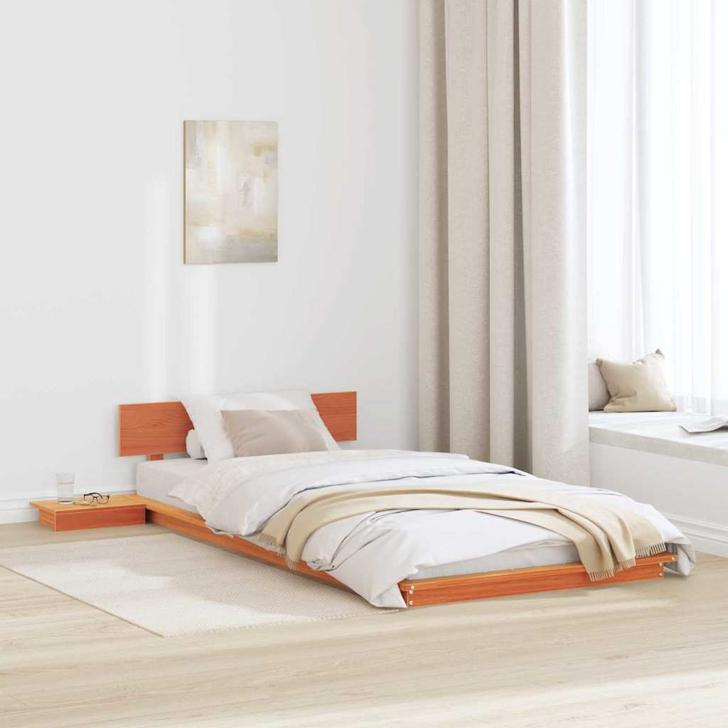 Krevetna konstrukcija Smeđa 80 x 200 cm boja drva