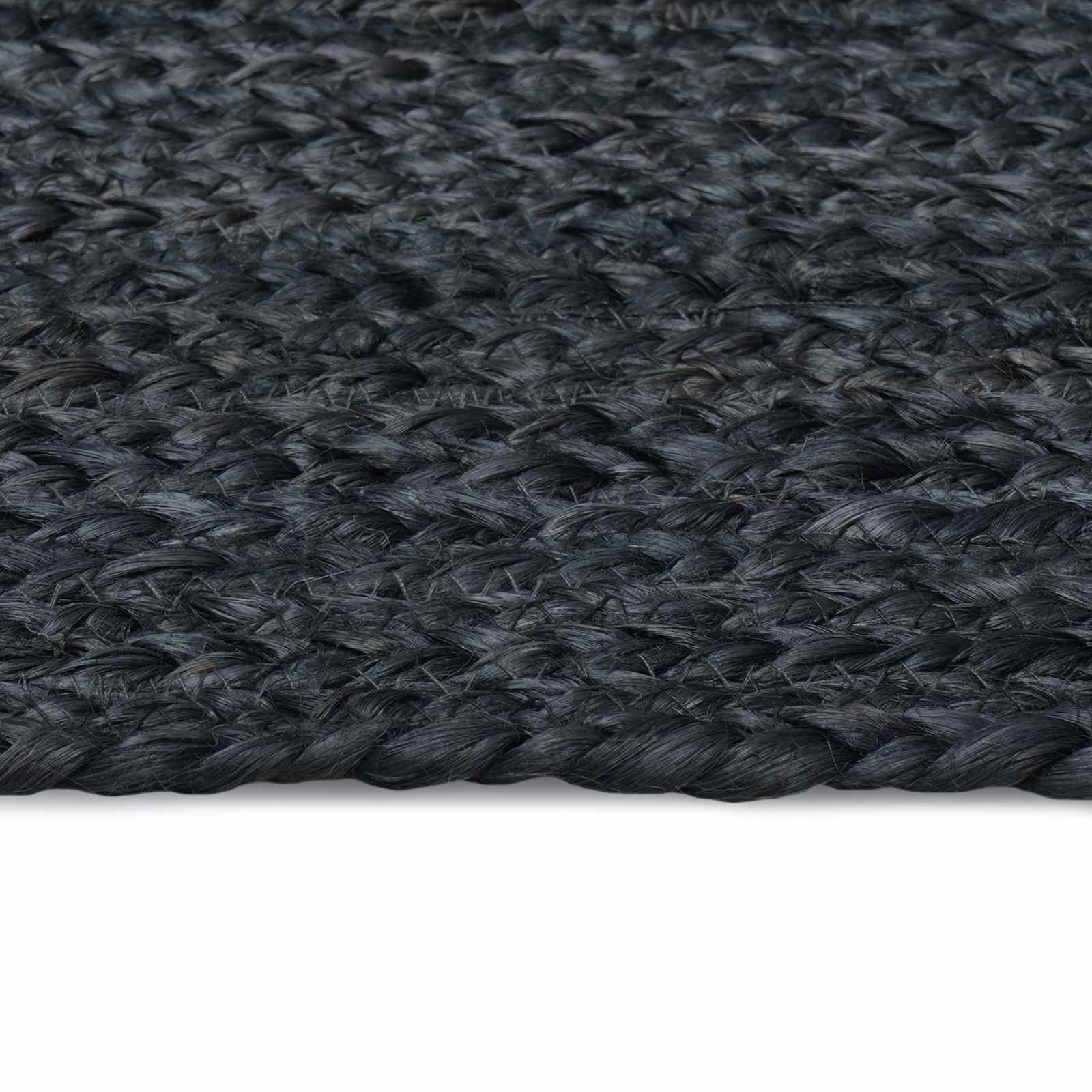 Tepisi za područja Četvrtasti Tamnosiva 200 x 200 cm Juta