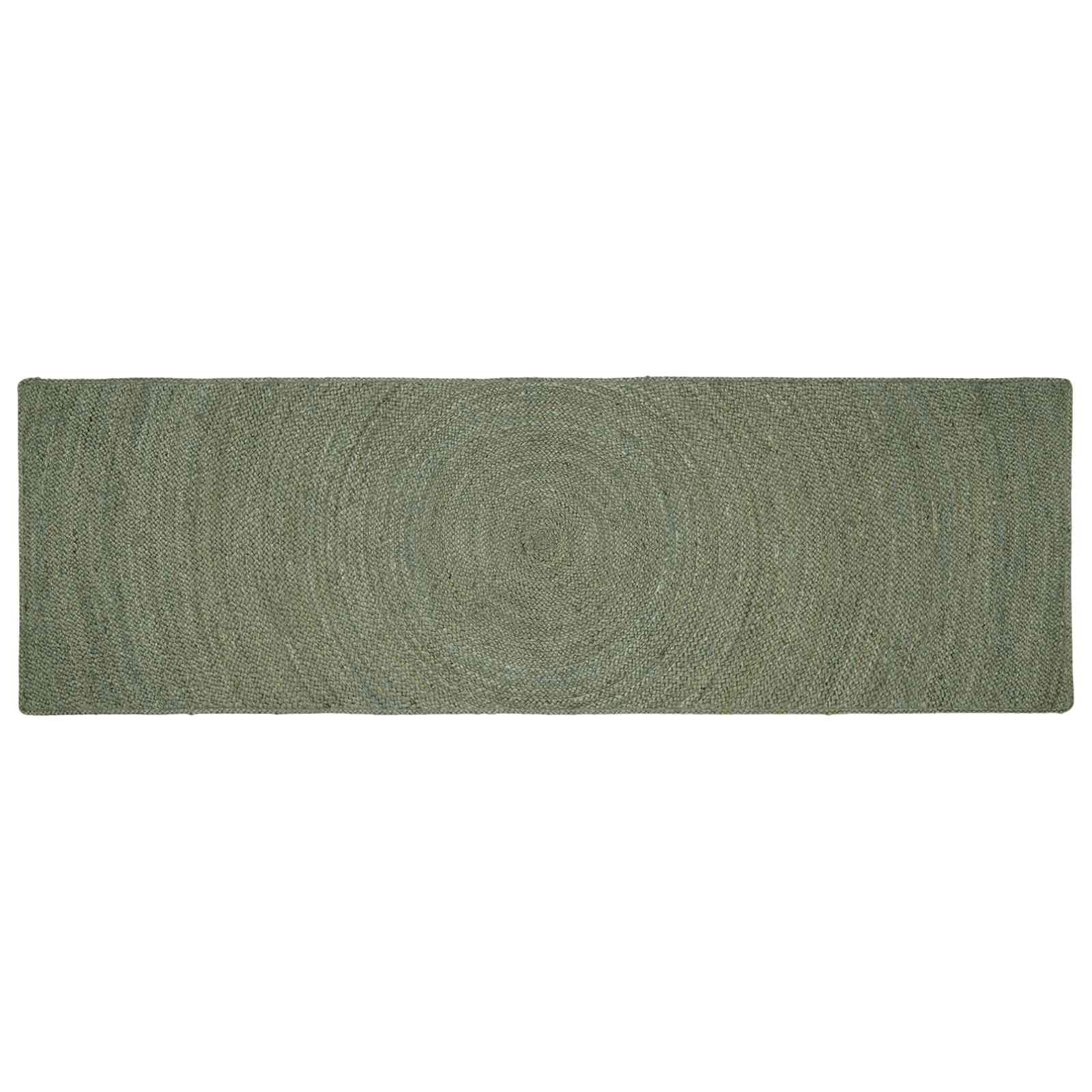 Tepisi za područja Maslinastozelena 80 x 250 cm Juta