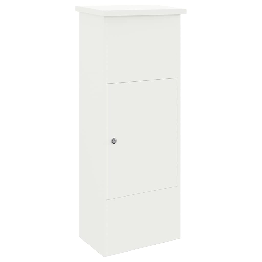 Sandučić za pakete s pohranom Bijelo 44,5 x 29 x 110,5 cm Čelik