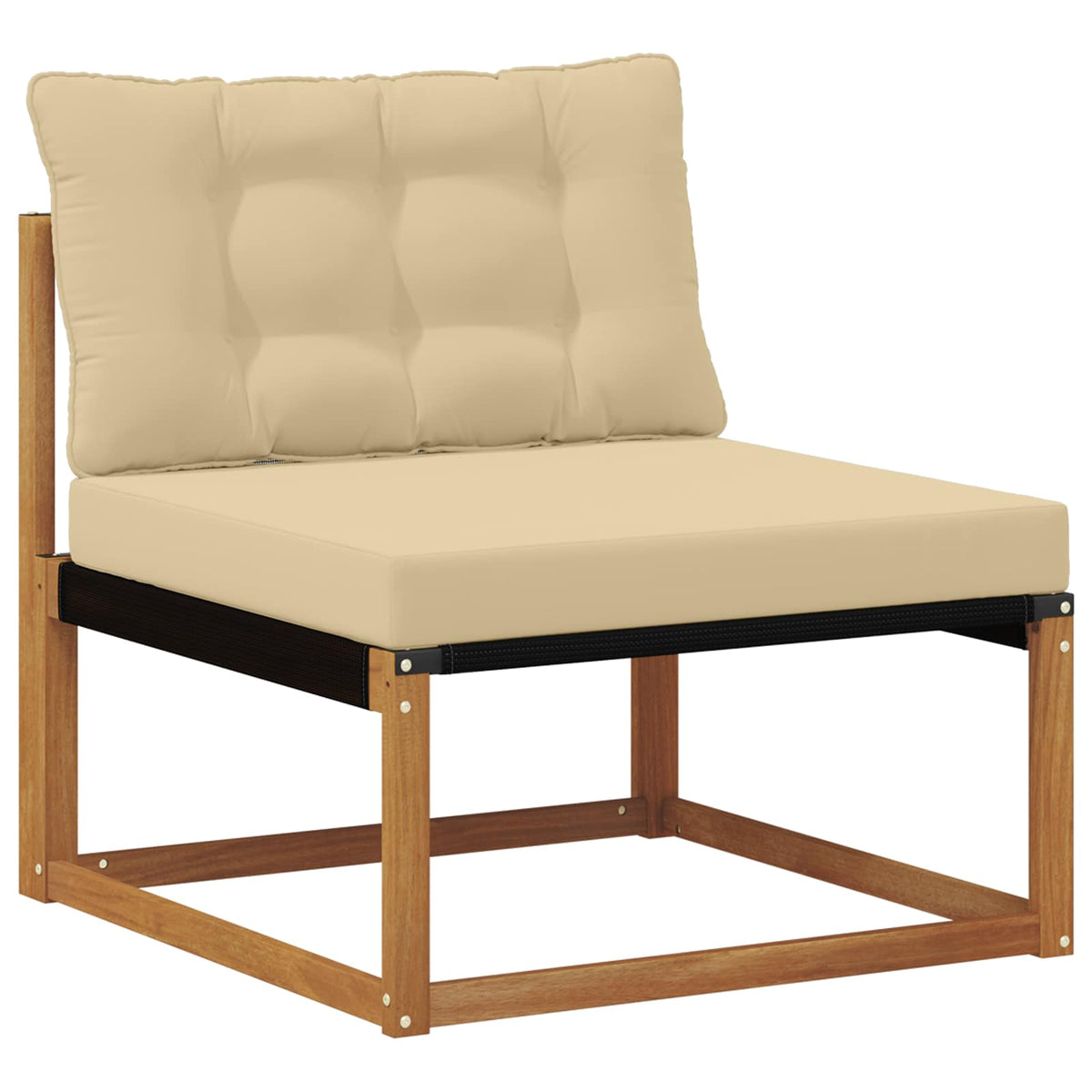 Set vanjskih sofa 4 kom. Prirodna i bež Smeđa 249 x 164,5 x 73 cm